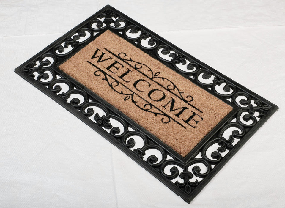 Rubber Moulded Coir Doormat - BC 20 PRINCESS MAT 01 - 18 x 30 inch (45 x 75 cm)
