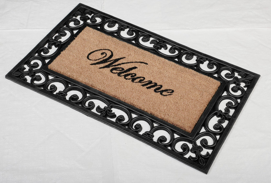 Rubber Moulded Coir Doormat - BC 20 PRINCESS MAT 03 - 18 x 30 inch (45 x 75 cm)