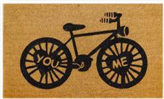 Coir Doormat - ECO- FRIENDLY PVC COIR DOOR MAT (75 x 45 x 1.5 cm) Cycle Design Biege & Black Colour - 18 x 30 inch (45 x 75 cm)