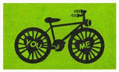 Coir Doormat - ECO- FRIENDLY PVC COIR DOOR MAT (75 x 45 x 1.5 cm) Cycle Design Green Colour - 18 x 30 inch (45 x 75 cm)