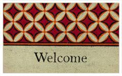 Coir Doormat - ECO- FRIENDLY PVC COIR DOOR MAT (75 x 45 x 1.5 cm) Welcome Design Brown & Biege colour - 18 x 30 inch (45 x 75 cm)