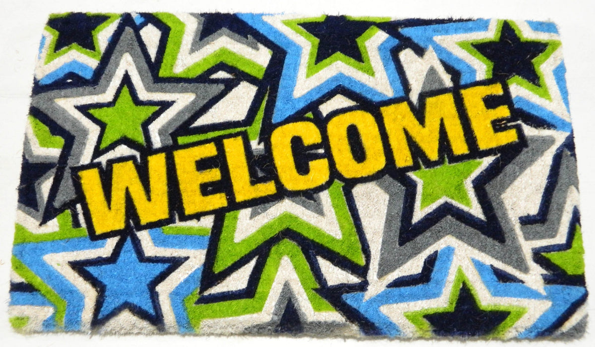 Coir Doormat - FIBER MAT PRINTED 04 - 18 x 30 inch (45 x 75 cm)
