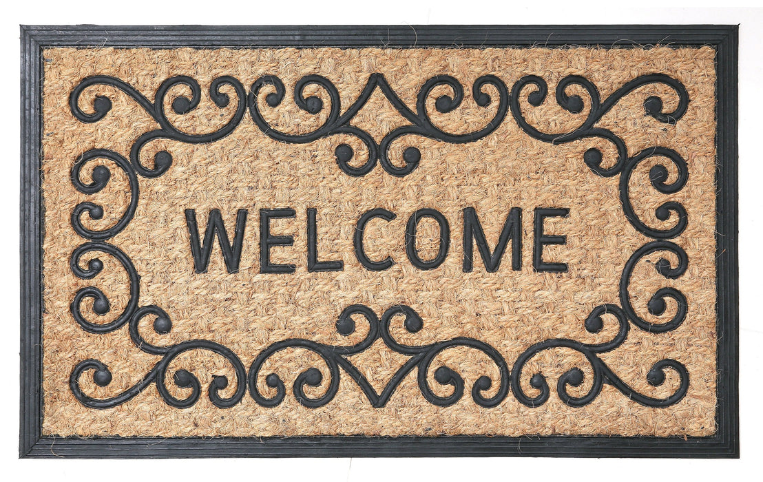 Rubber Moulded Coir Doormat - PANAMA MOULDED MAT 11 - 18 x 30 inch (45 x 75 cm)