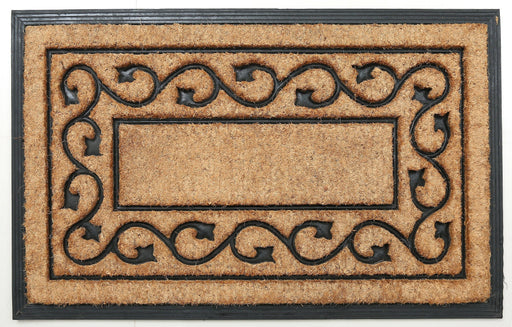 Rubber Moulded Coir Doormat - BC 20 MOULDED MAT 03 - 18 x 30 inch (45 x 75 cm)