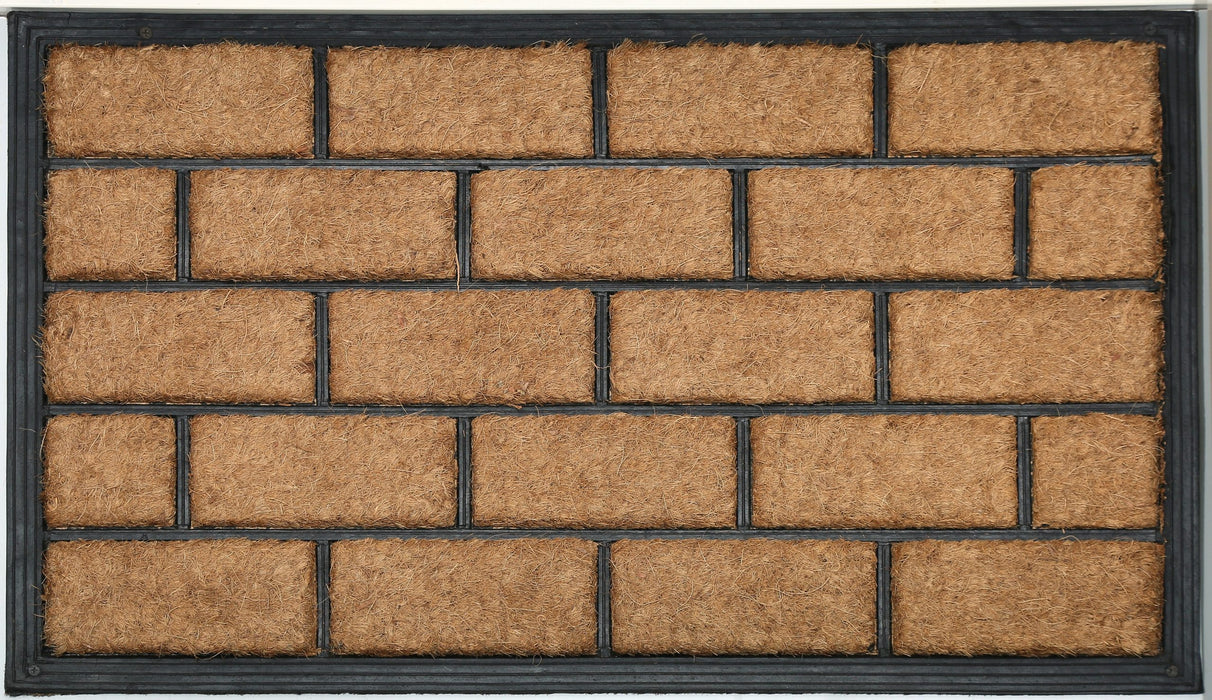 Rubber Moulded Coir Doormat - BC 20 MOULDED MAT 05 - 18 x 30 inch (45 x 75 cm)