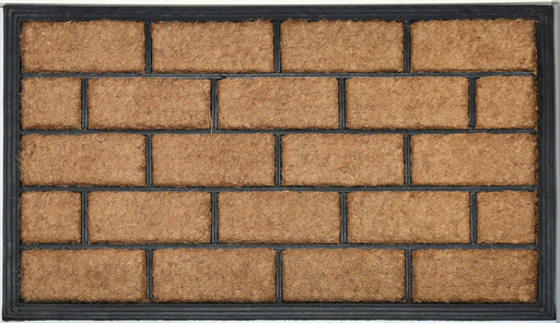 Rubber Moulded Coir Doormat - BC 20 MOULDED MAT 05 - 18 x 30 inch (45 x 75 cm)