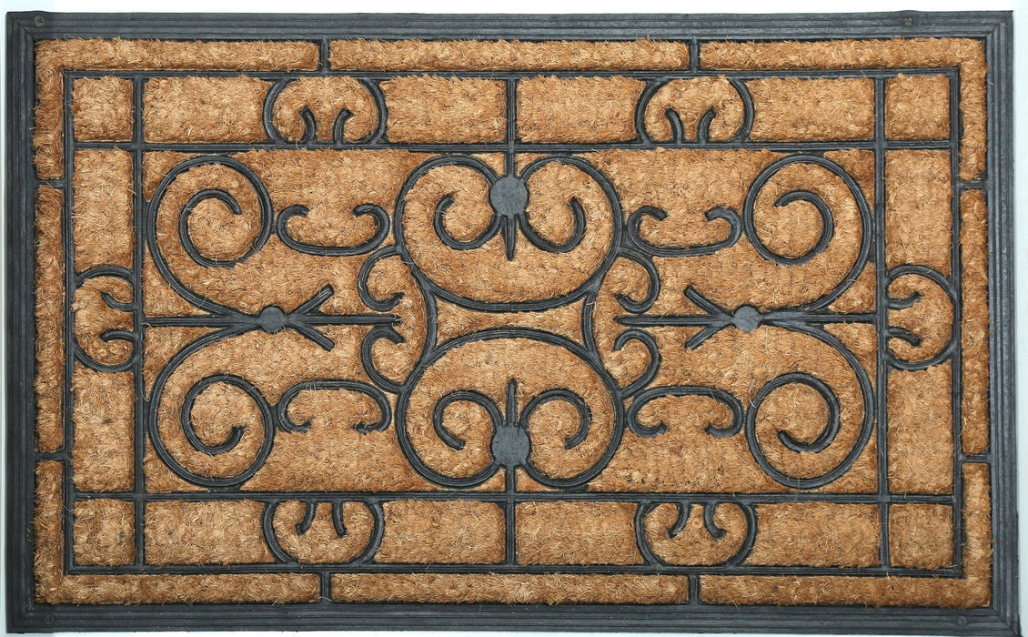 Rubber Moulded Coir Doormat - BC 20 MOULDED MAT 08 - 18 x 30 inch (45 x 75 cm)