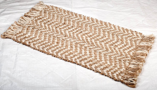 Jute Door Mat - HAND SPUN JUTE RUGS 03 - 18 x 30 inch (45 x 75 cm)