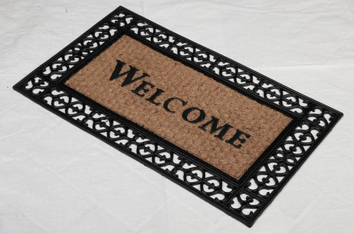 Rubber Moulded Coir Doormat - PANAMA PRINCESS MAT 06 - 18 x 30 inch (45 x 75 cm)
